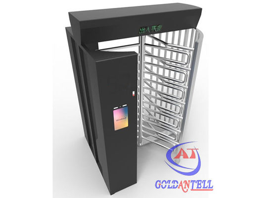 Fingerprint Facial Recognition High Security Turnstile Full Height Outdoor IP62
