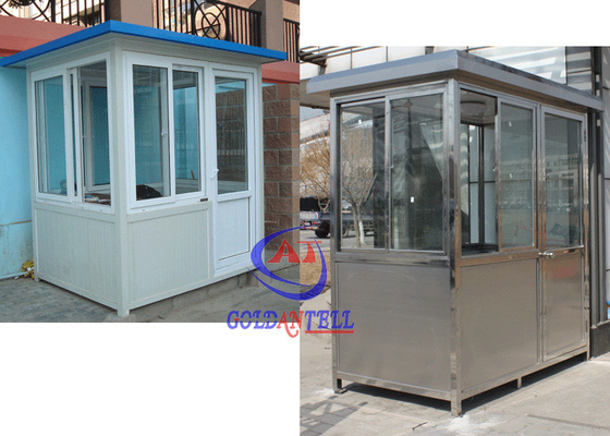 Stainless Steel Sentry Box , Security Guard Room Beautiful Design