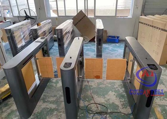 Stainless Steel Mechanical Turnstile Dual Lane Access Control Turnstiles For Supermarket