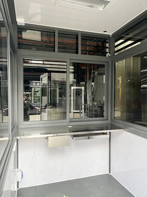 Outdoor Ticket Booth Waterproof Steel Structure Customized Size
