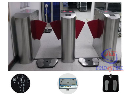 Turnstile Entry Systems Access Control Turnstiles Flap Gate With Esd Shoe Checker