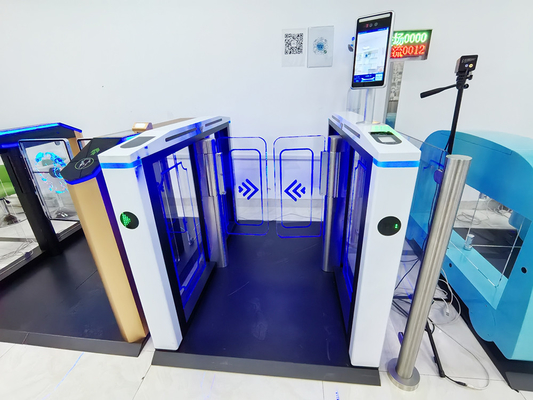 Facial Recognition Turnstile Gate High Security Fast Pass Biometric RFID Card Reader