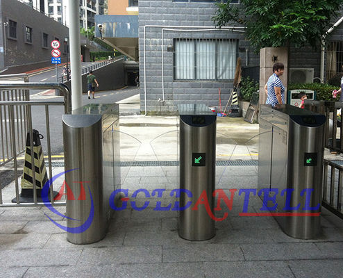 304 Stainless Steel Flap Barrier Gate 1200x300x1000mm NFC RFID Access