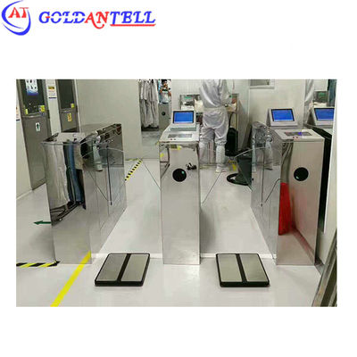 Stainless Steel Flap Barrier Gate 550-600mm Passage with ESD Tester