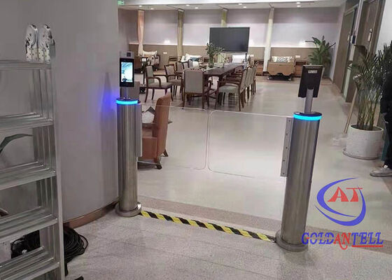 Vertical Security Automatic Disables Turnstiles Controller RFID Card Open Cargo Stainless Steel Customized Door