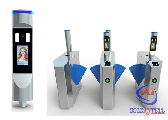 Thermal Scanner Face Recognition Flap Barrier Turnstile