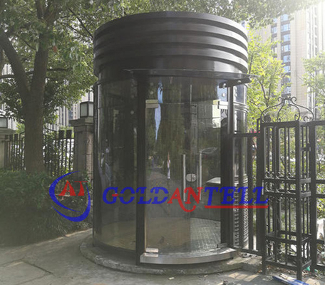 Round 360° Visibility Stainless Steel Security Guard Kiosk