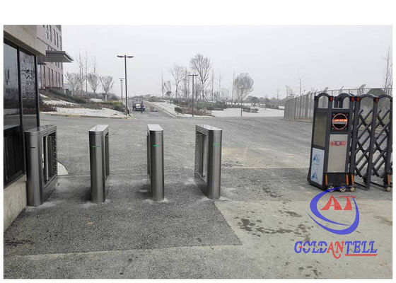 Intelligent Bi Directional Turnstile QR Code 3 Lanes Fingerprint Turnstile