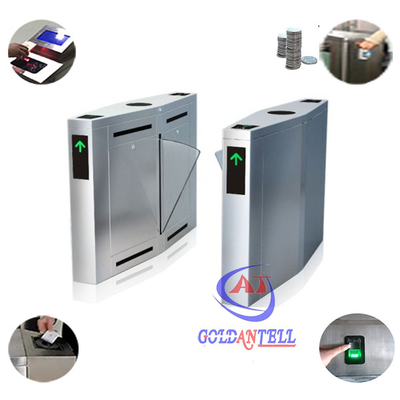 RFID Reader Security Full Auto Entrance Turnstiles High Speed Gate Systems Barcode Control
