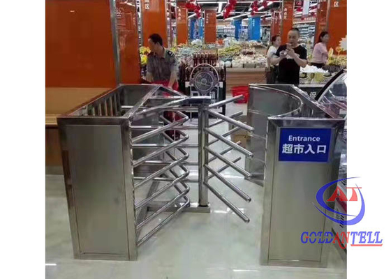স্টোর সুপারমার্কেট টয়লেটের জন্য RFID LED ডিটেক্টর অর্ধেক উচ্চতার গেট টার্নস্টাইল ইলেকট্রনিক কাউন্টার