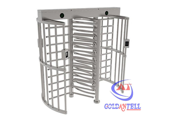 স্টেডিয়াম কারাগারের জন্য RFID কার্ড / ফেস রিকগনিশন সহ ডাবল লেন পূর্ণ উচ্চতার টার্নস্টাইল গেট