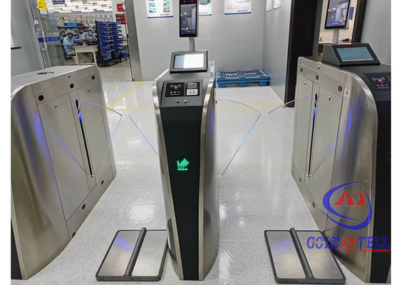 ESD কাউন্টার সিস্টেমের সাথে মুখের রেকগনিশন OEM ODM নিরাপত্তা টার্নস্টাইল গেট ফ্ল্যাপ