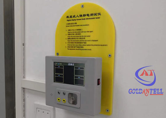 Wall Mounted Anti Static Esd Wrist Strap Checker Stand Style For Factory Entrance