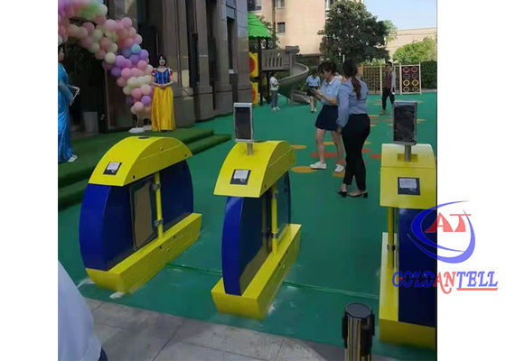 One Way Turnstile Entrance Gates QR Code RFID Reader Access Control Turnstile Gate