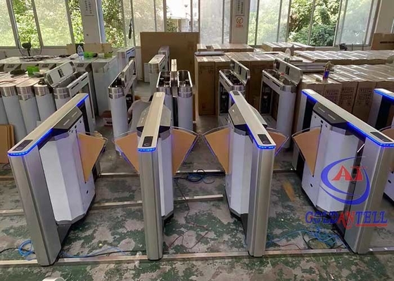 অ্যাকোয়ারিয়ামের জন্য অ্যান্টি ক্রাশ থার্মাল ডিটেকশন Zkt ইকো সিঙ্গেল লেন ফ্ল্যাপ ব্যারিয়ার
