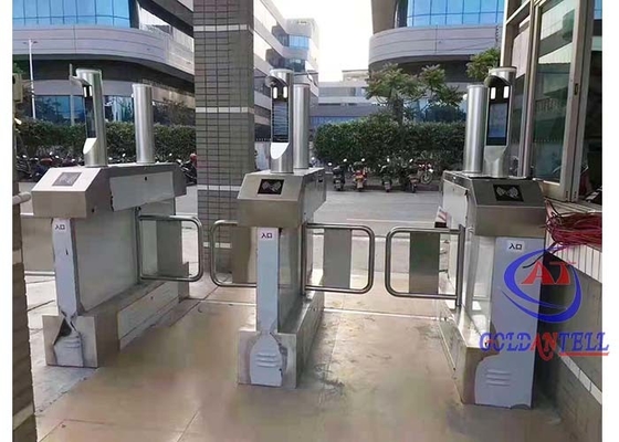 হেভি ডিউটি ​​এন্ট্রান্স টার্নস্টাইল সিকিউরিটি দরজা স্টেইনলেস স্টিল দ্বিমুখী শক্ত বাধা