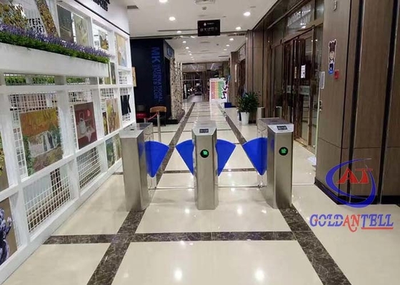 1 ইন 1 আউট স্বয়ংক্রিয় ফ্ল্যাপ ব্যারিয়ার NFC অ্যাক্সেস কন্ট্রোল টার্নস্টাইল গেট হাই স্পিড পাস