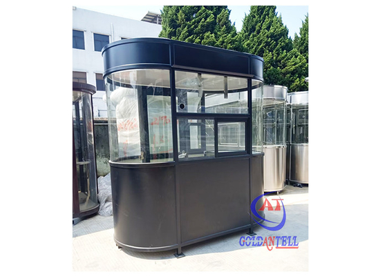 OEM ইস্পাত পোর্টেবল পার্কিং সিকিউরিটি গার্ড বুথ কাস্টমাইজড আকার & রঙ তাপ নিরোধক