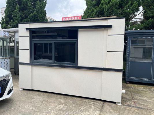 Durable Enviroment Friendly 8.3 Earthquake Resistance Optional Window Toll Booth With Bathroom