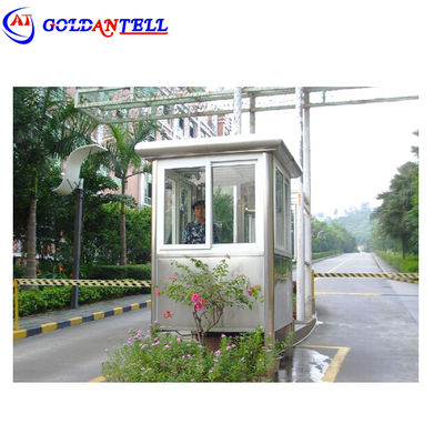 Stainless Steel Modern Portable Security Booth Optional Window Suitable for Guard Stations and Temporary Security Posts