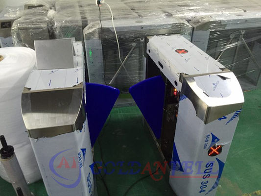 Stainless Steel Flap Barrier Gate 550-600mm Passage with ESD Tester
