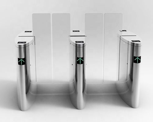 Stainless Steel Speed Gate Turnstile with RFID 0.2s Barrier Time