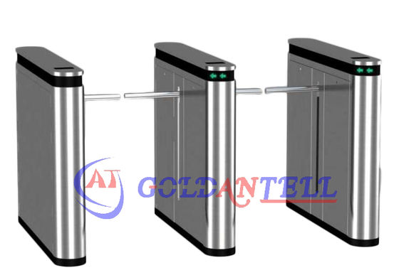 Security Turnstile Gate with 0.2s Barrier Open/Close Time RS-232 Communication Interface and 1-Way Operation Direction