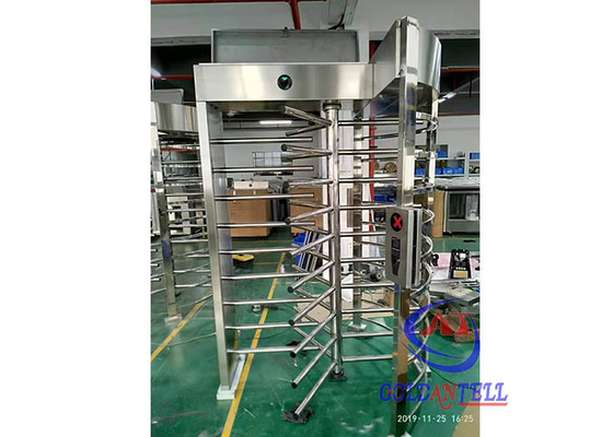 মেকানিকাল আবর্তন পূর্ণ বডি টার্নস্টাইল স্বয়ংক্রিয় দরজা হাত পুশ স্টেইনলেস স্টিল