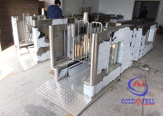 316 Stainless Steel Smart Biometric Turnstiles For Outdoor Military Bases