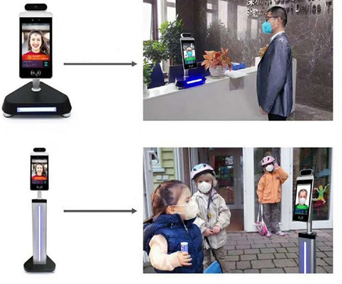 Waterproof Rustproof Facial Recognition Turnstile With Contactless Thermal Camera