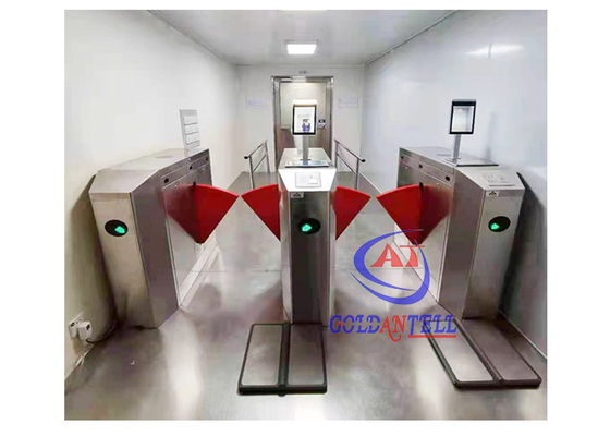 SUS304 Esd Flap টার্নস্টাইল বুদ্ধিমান পথচারী পথ নিয়ন্ত্রণ বাধা গেট