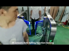 GAT-621 স্লিম ডিজাইন QR কোড এনএফসি কার্ড পাস কন্ট্রোল পথচারী গতি গেট জিমের জন্য rfid দ্রুত