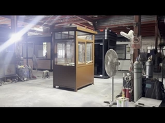 কাস্টমাইজযোগ্য ডিজাইন ও রঙ সহ রঙিন ইস্পাত সম্পূর্ণ সরঞ্জাম সমন্বিত টিকিট বুথ