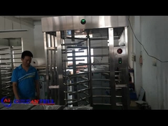 GAT-504 সিঙ্গল এন্ট্রি পূর্ণ উচ্চ টার্নস্টাইল কার্ড রিডার এবং ফিঙ্গারপ্রিন্ট কন্ট্রোল রিডার সহ