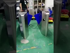 GAT-201 আইআর সেন্সর অটো ফ্লেপ বাধা অ্যাক্সেস কন্ট্রোল সিস্টেমের সাথে টার্নস্টাইল বাফেল দরজা