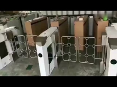 GAT-603 স্টেইনলেস স্টীল জলরোধী ডুয়াল লেন সুইং বাধা Turnstile বিরোধী সংঘর্ষ