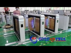 GAT-622 কাস্টমাইজড রঙ সাদা সুইং টার্নস্টাইল স্পিড গেট দ্বি-নির্দেশক