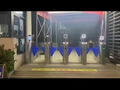 GAT-206 স্টেইনলেস স্টীল মুখের স্বীকৃতি Turnstile নিরাপত্তা সিস্টেম 600mm পাসওয়ার্ড প্রস্থ