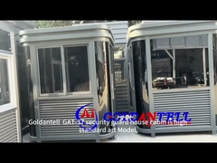 সলিড স্টিল প্রিফ্যাব্রিকেটেড সিকিউরিটি গার্ড রুম অস্থায়ী কাস্টম লোগো