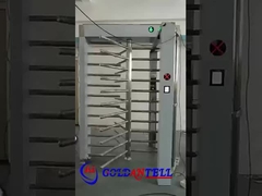 GAT-512 QR কোড পূর্ণ উচ্চতা টার্নস্টাইল ফিঙ্গারপ্রিন্ট স্ক্যানার স্বয়ংক্রিয় এক চ্যানেল