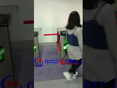 স্ট্রিপড টার্নস্টাইল বাধা নমনীয় দ্রুত পাস গতি আরএফআইডি কার্ড সহ